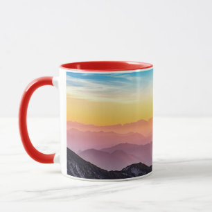 Taza vista de montaña