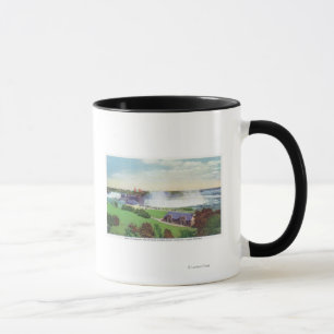 Taza Vista de Niagara Falls de la impulsión de Oakes