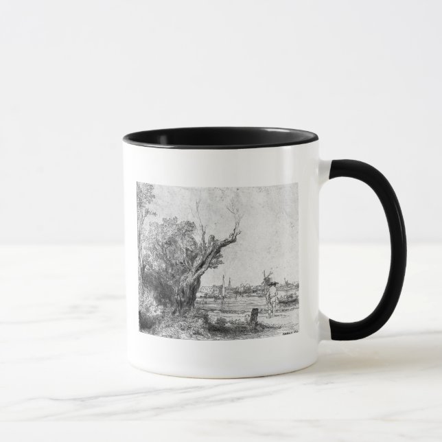 Taza Vista de Omval, cerca de Amsterdam, 1645 (Derecha)