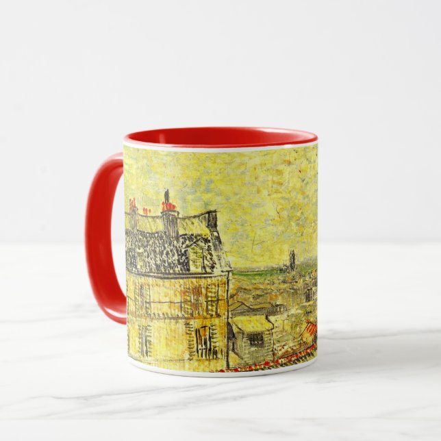 Taza Vista de París desde la habitación de Vincent van  (Anverso izquierdo)