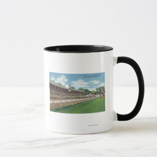 Taza Vista de pista de carreras de terrenos justos