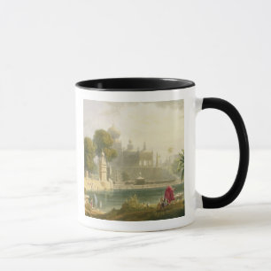 Taza Vista de Sassoor en el Deccan, del volumen II de '