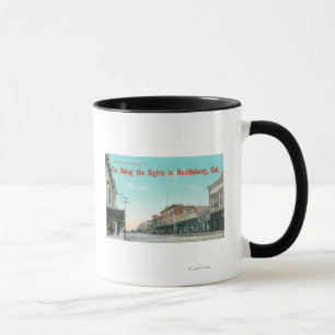 Taza Vista de StreetHealdsburg del oeste, CA