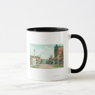 Taza Vista de StreetRoseburg principal, O