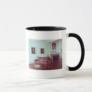 Taza Vista de un cuarto con un piano de cola