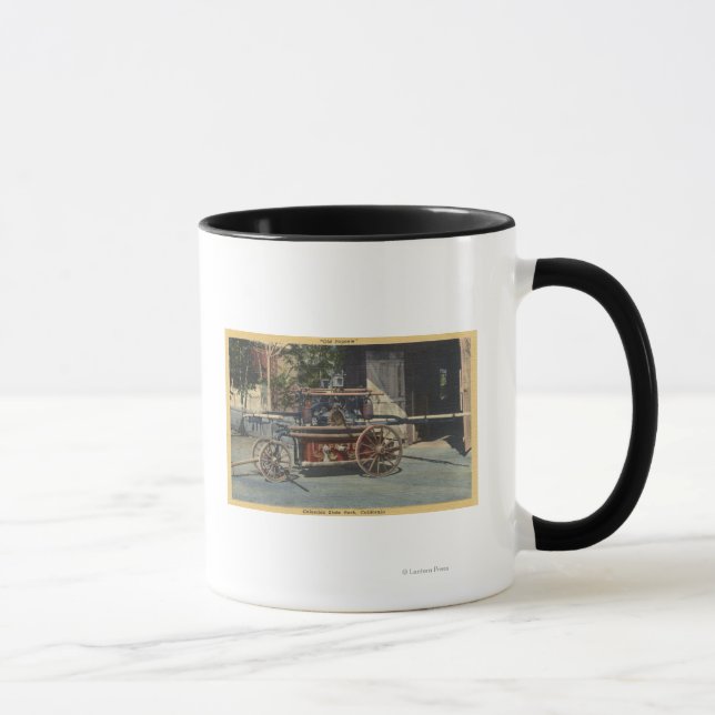 Taza Vista de un motor "Old Papeete" (Derecha)