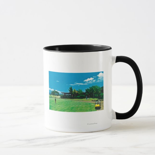 Taza Vista de un verde en el Real Golf Kaanapali (Derecha)