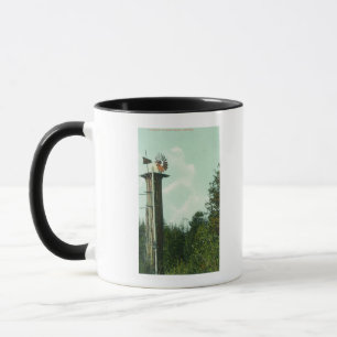 Taza Vista de un viento MillEureka, CA de la secoya