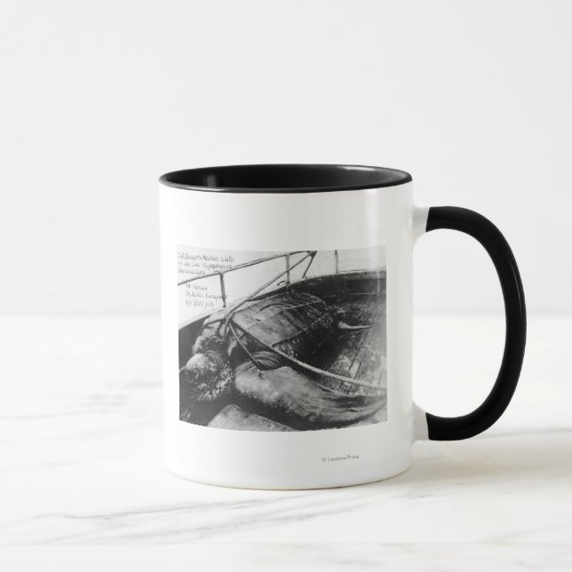 Taza Vista de una tortuga marina gigante en cautiverio (Derecha)