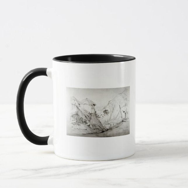Taza Vista de Valparaiso, 1834 (Izquierda)