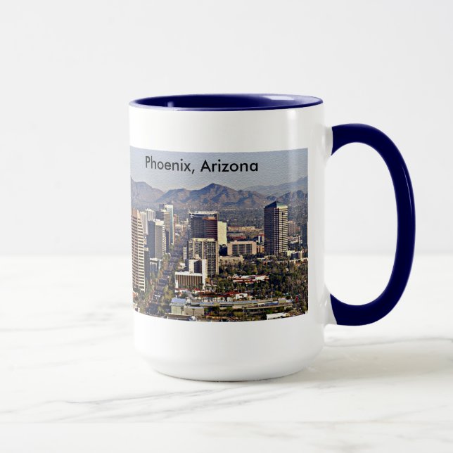 Taza Vista del centro de Phoenix, Arizona (Derecha)
