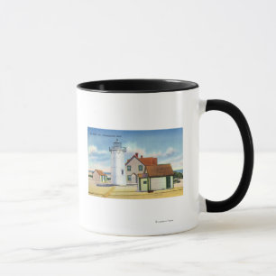 Taza Vista del faro del punto de la raza