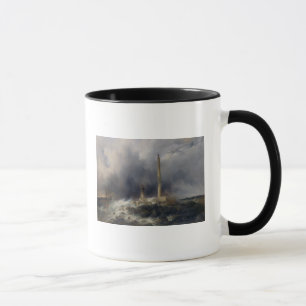 Taza Vista del faro en Gatteville