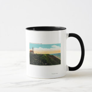 Taza Vista del faro principal de Sankaty
