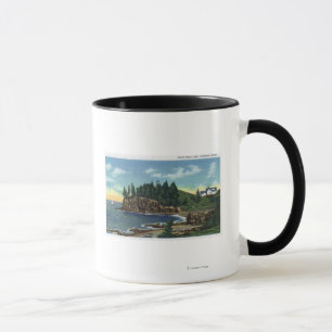Taza Vista del faro principal del búho