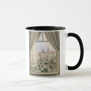 Taza Vista del Freyung, Viena, 1825 (aguazo en pape