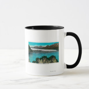 Taza Vista del glaciar Harding en la bahía de Resurrecc