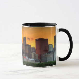 Taza Vista del horizonte de Chicago de Adler