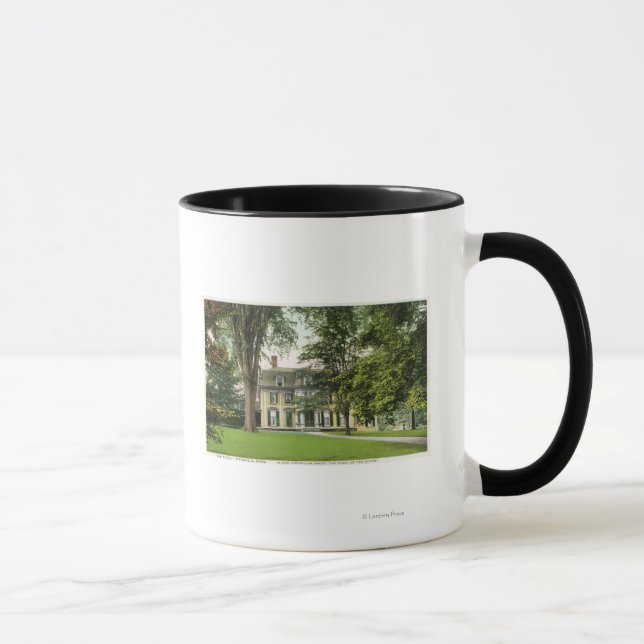 Taza Vista del Knoll Elm, longfellow aquí (Derecha)