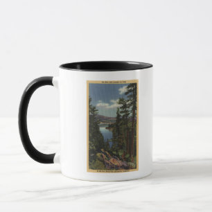 Taza Vista del lago a través de los pinos # 2