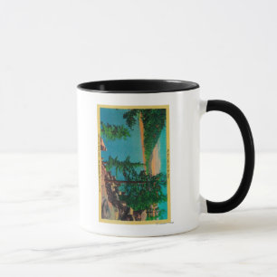 Taza Vista del lago Big Bear en Rim o'The World Drive