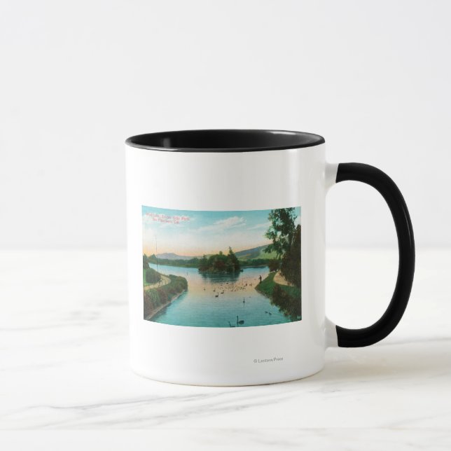 Taza Vista del lago Stowe en el Parque Golden Gate (Derecha)