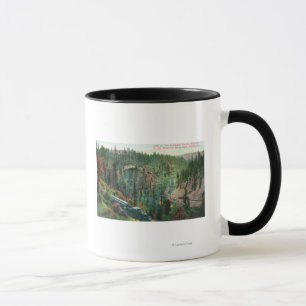 Taza Vista del lazo del ferrocarril