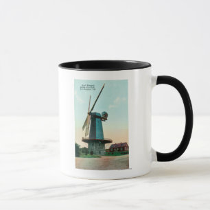 Taza Vista del molino de viento holandés en Golden Gate