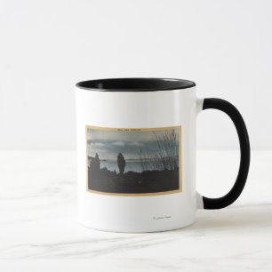 Taza Vista del mono lago