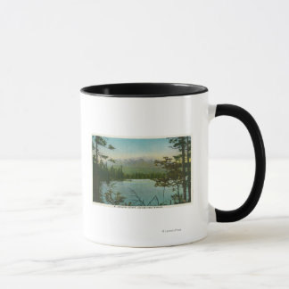 Taza Vista del Monte Katahdin, el pico más alto de Main