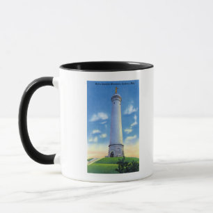 Taza Vista del monumento a Myles Standish