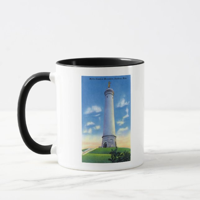 Taza Vista del monumento a Myles Standish (Izquierda)