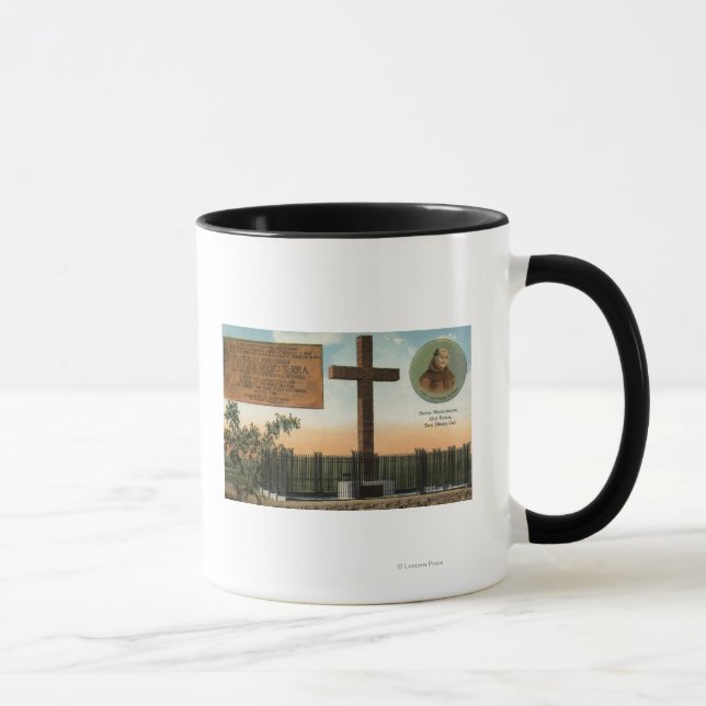Taza Vista del Monumento Serra, Casco Antiguo San Diego (Derecha)