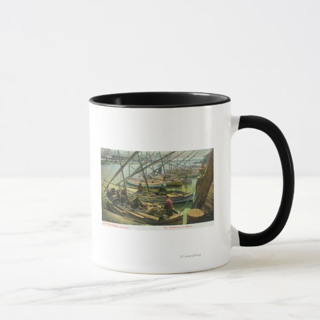 Taza Vista del muelle de los pescadores (Derecha)