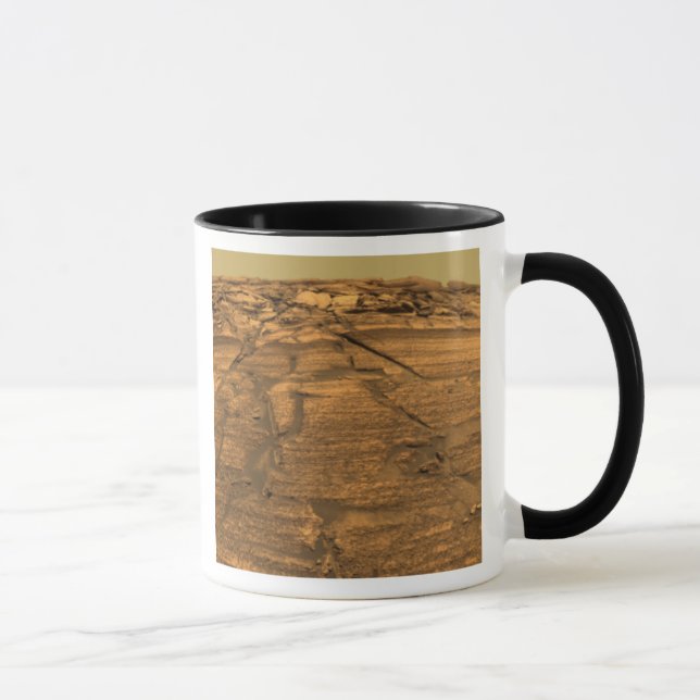 Taza Vista del precipicio de Burns en Marte (Derecha)