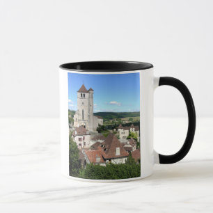 Taza Vista del pueblo y de la iglesia (foto)