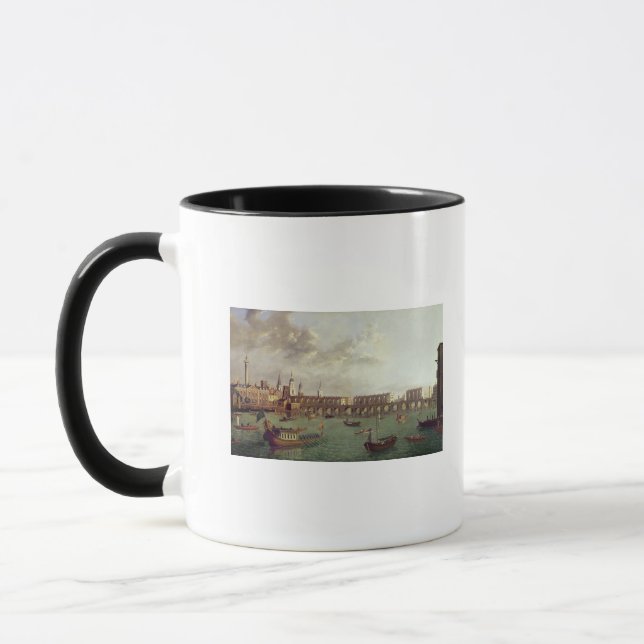 Taza Vista del puente viejo de Londres (Izquierda)