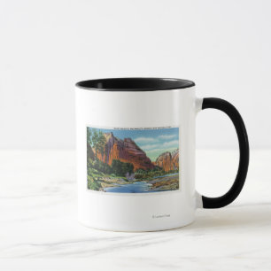Taza Vista del soporte majestuosa y del aterrizaje del