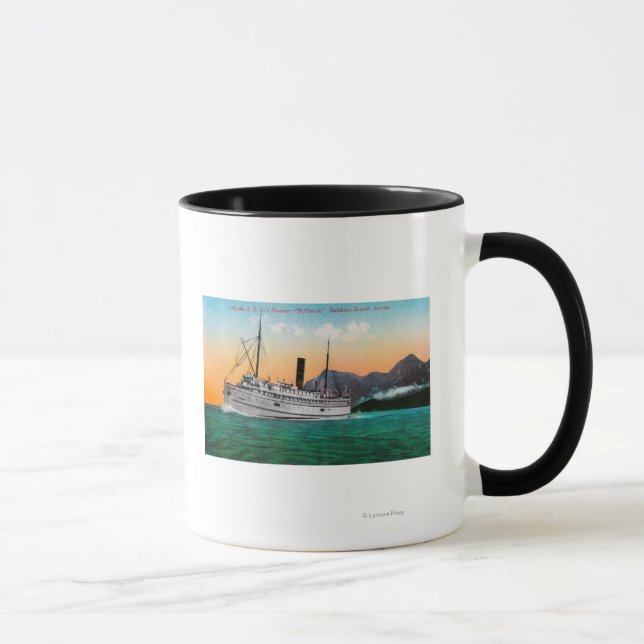 Taza Vista del Steamer Jefferson (Derecha)