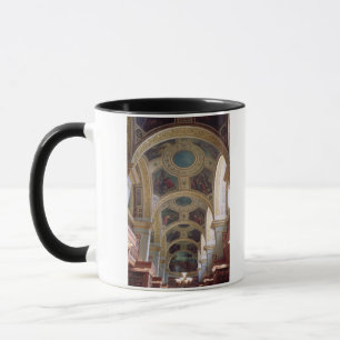 Taza Vista del techo coffered de la biblioteca con s