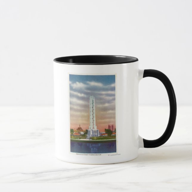 Taza Vista del termómetro gigante de Texaco (Derecha)