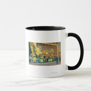Taza Vista del tren del elefante