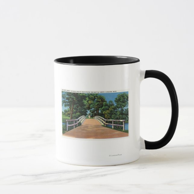 Taza Vista del Viejo Puente Norte de la Estatua del Min (Derecha)