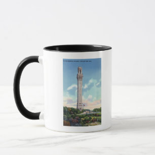 Taza Vista diurna del monumento del peregrino