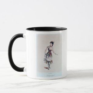 Taza Vista el diseño para un harlequin femenino, c.188