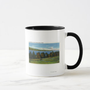 Taza Vista escénica del lago Cobbosseecontee