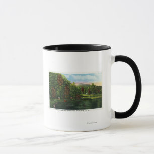Taza Vista escénica del lago shadow y de la cabeza