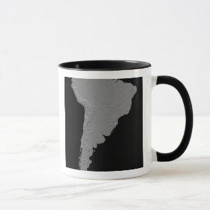 Taza Vista estereoscópica de Suramérica