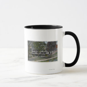 Taza Vista exterior de la casa de la granja de los