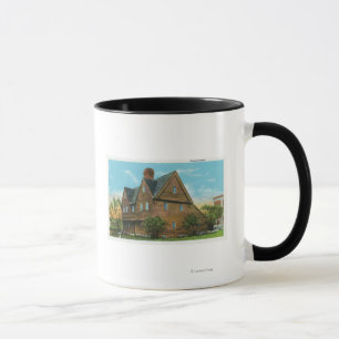 Taza Vista exterior de la Casa Pequot
